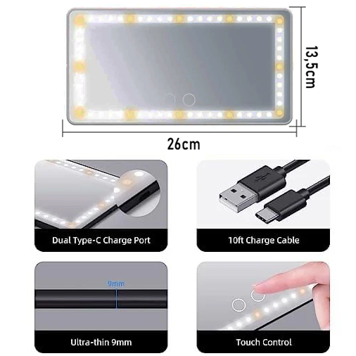 Miroir Led de voiture - Hollywood - Image 6