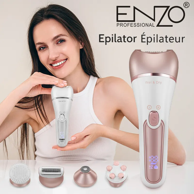 جهاز إزالة الشعر الزائد🤩 والعناية بالبشرة🥰 5 في 1 من 🇮🇹العلامة الايطالية ENZO - Image 4