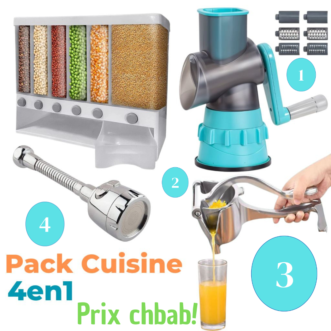 Pack Cuisine 4en1 - تنظيم وسهولة في المطبخ! 🍽️✨ - Image 1