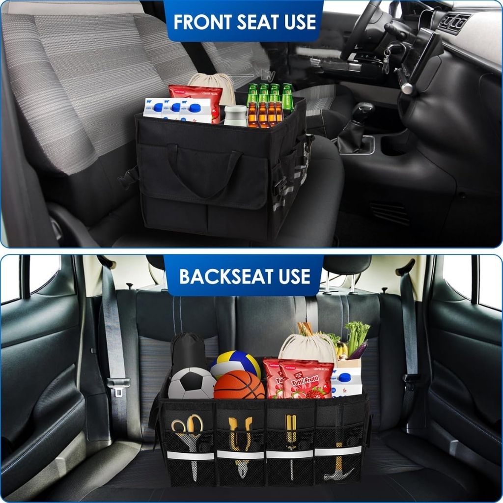 🔧 صندوق تنظيم الأغراض للسيارة - سعة كبيرة وتصميم ذكي! 🚗 - Image 4