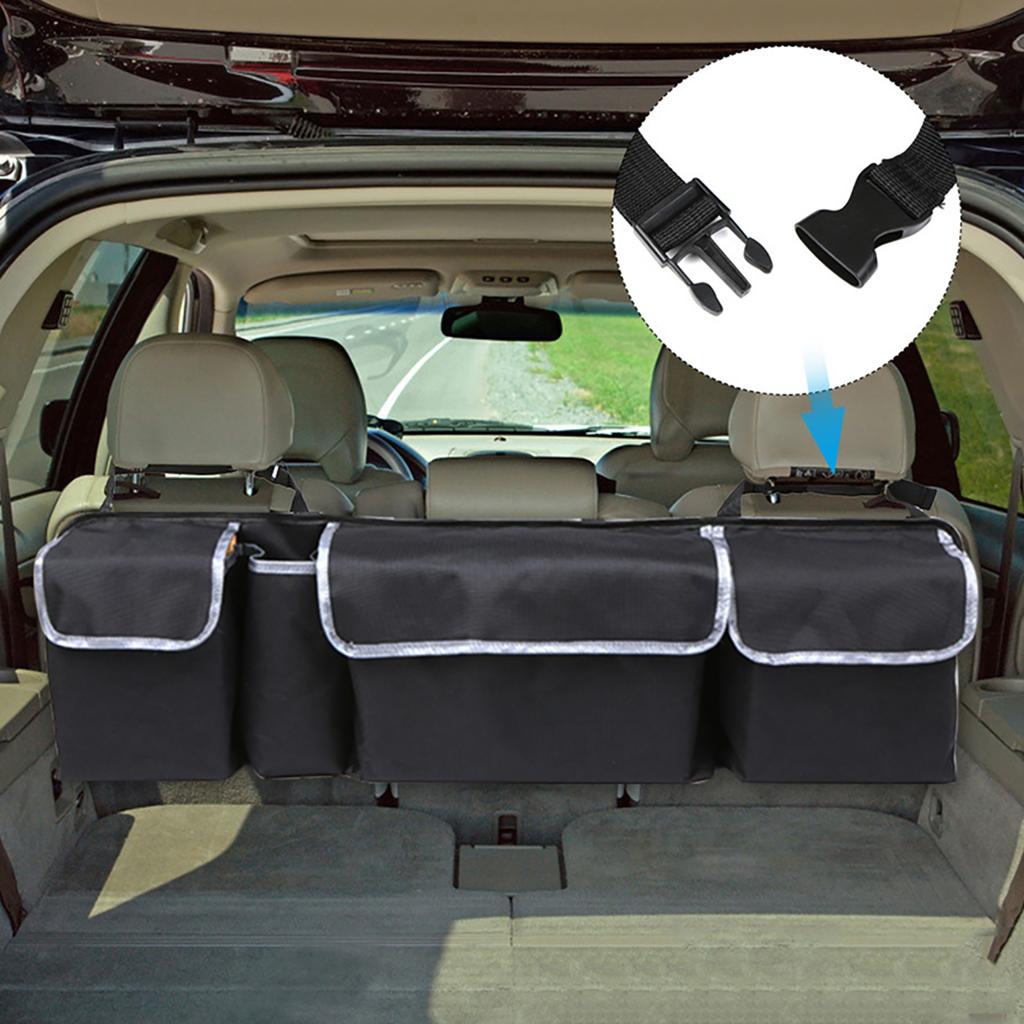 🧳 منظم خلفي متعدد الجيوب للسيارة 🚗 - 4 جيوب واسعة 🖤 - Image 6