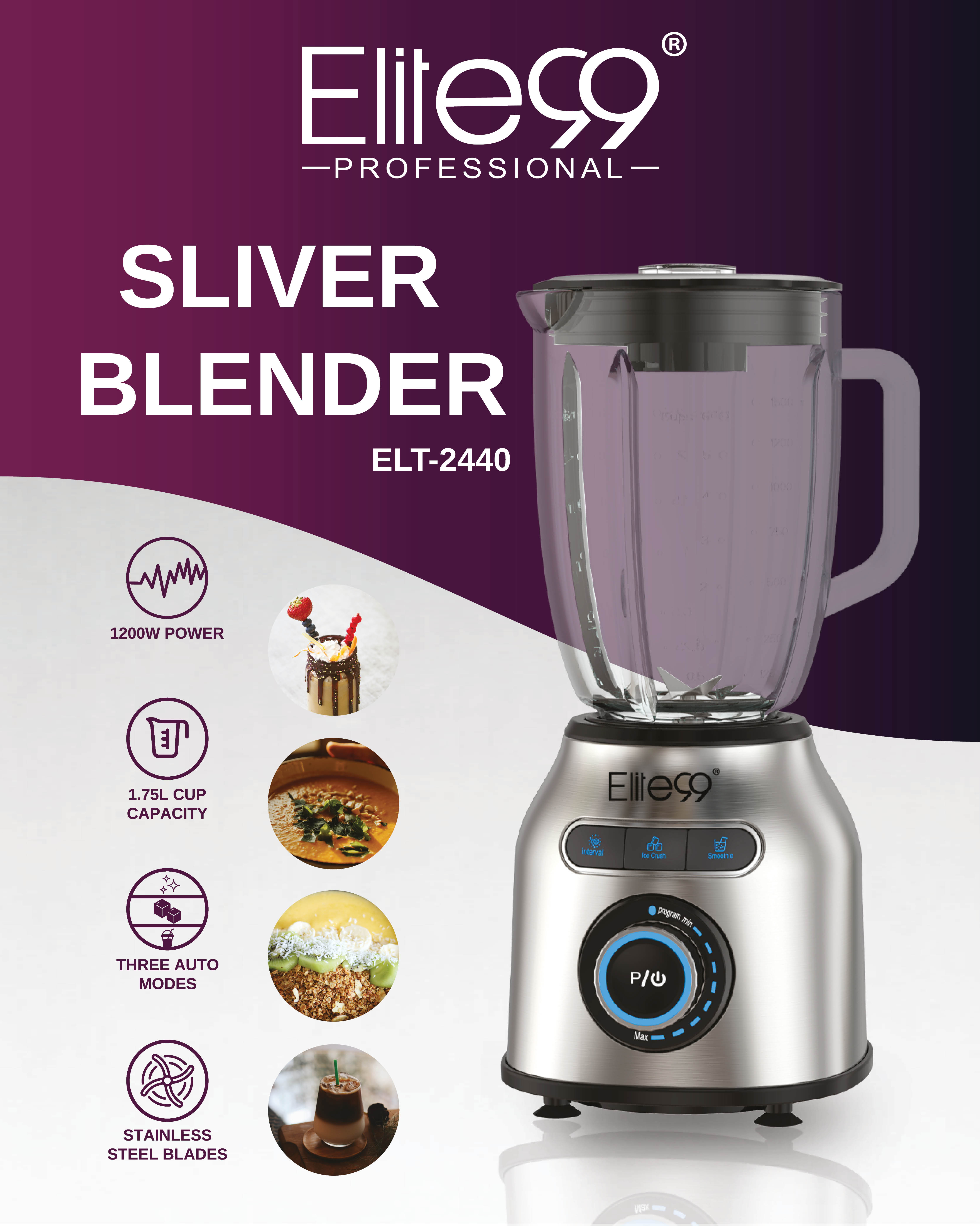Blender Elite99 Silver - Image 4