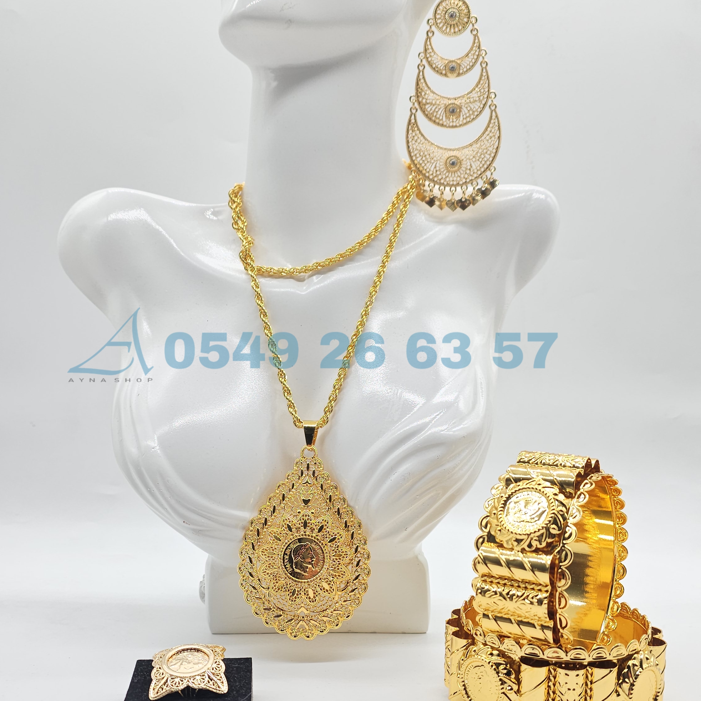 عرض خاص 4 قطع أكسسوارات+خاتم هدية بـ340 ألف - Image 1