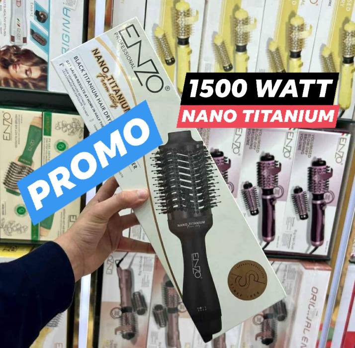 مشط حراري انزو ENZO 6215 نانو تيتانيوم BROSSE 1500W - Image 3