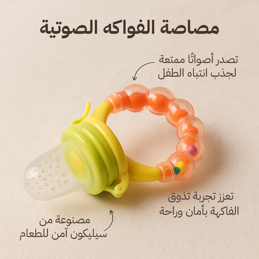 طقم سيليكون متكامل للرضع (رضاعة ملعقة + قفاز تسنين + مصاصة فواكه)