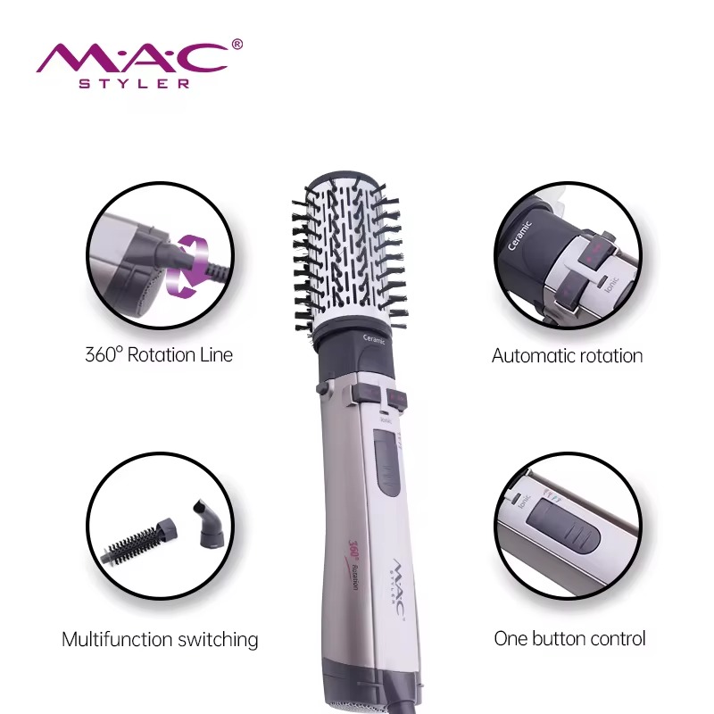 Brosse Soufflante Rotative 360 Salon -5 En 1 MC-6650 - Image 2