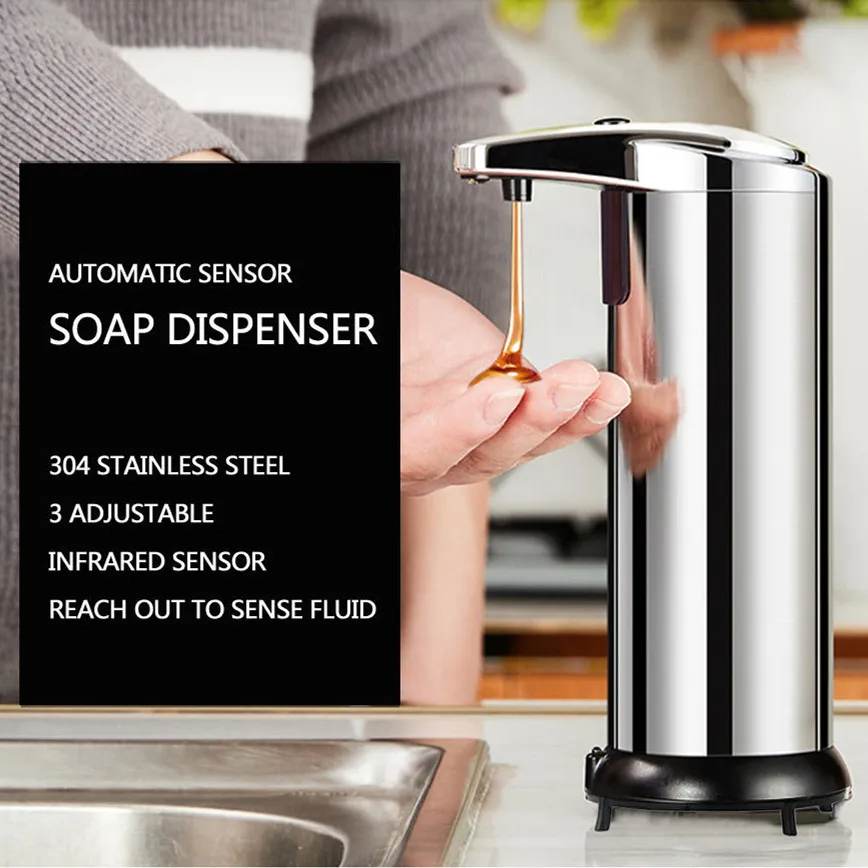 Distributeur automatique de savon liquide  avec capteur infrarouge intelligent 250 ML - Image 3