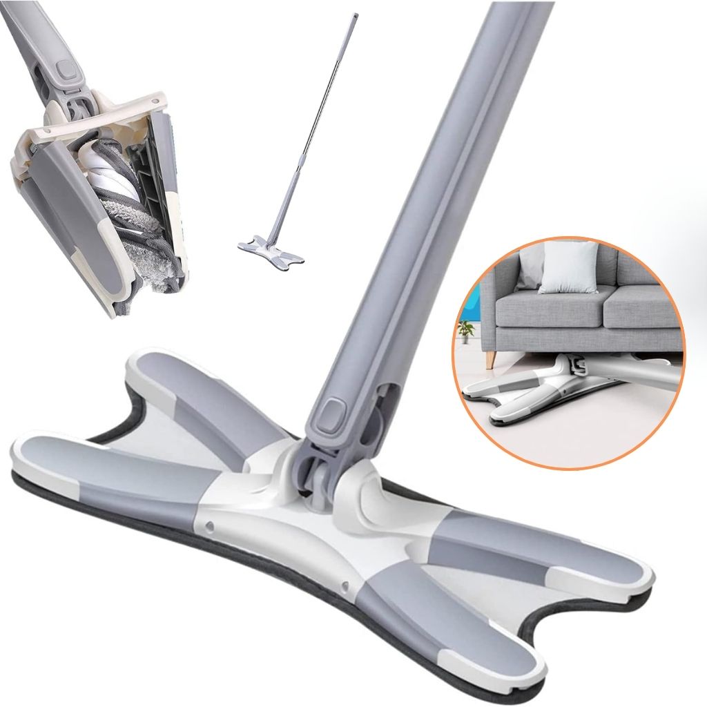Serpillière Papillon Rotative en Microfibre Type X – ممسحة دوارة من الألياف الدقيقة  - Image 6