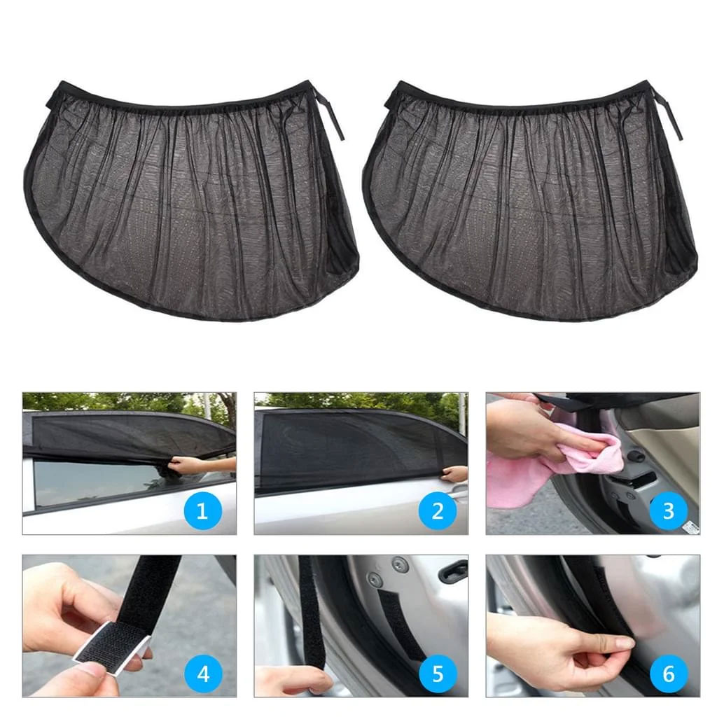 Rideaux Pare-soleil Latéral pour Voiture 2Pcs – ستر واقي للشمس - Image 3