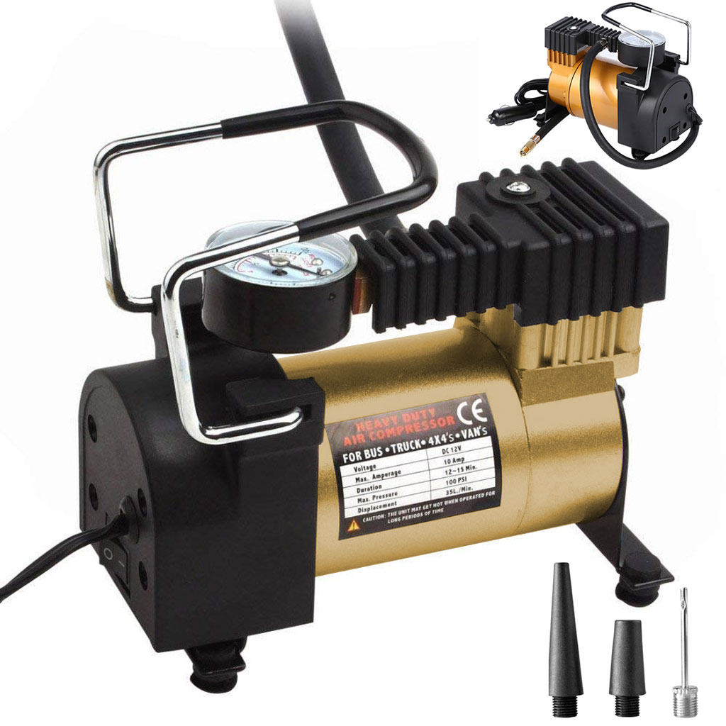 Air Compresseur et Gonfleur de pneu DC 12V prise allume ci-gare - Image 4