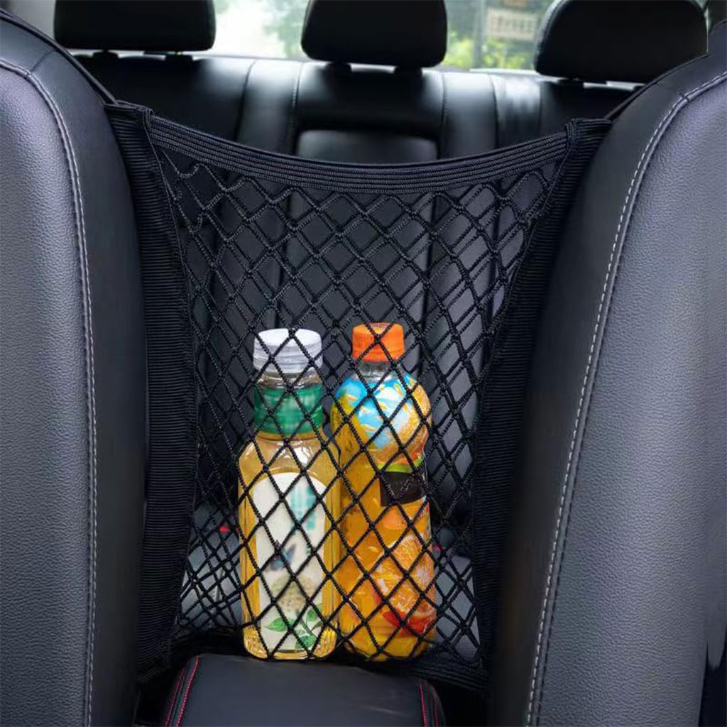 Filet de Rangement Universel en Maille pour Siège Auto – حاجز أطفال ومنظم أغراض - Image 8