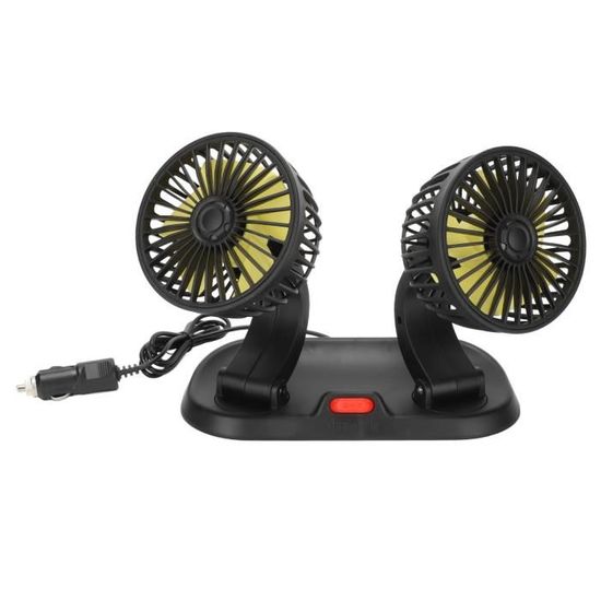 Ventilateur de voiture puissant et silencieux double rotation à 360 -12V - Image 8