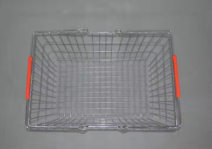 Mini Panier de Supermarché Acier Inox - Image 4