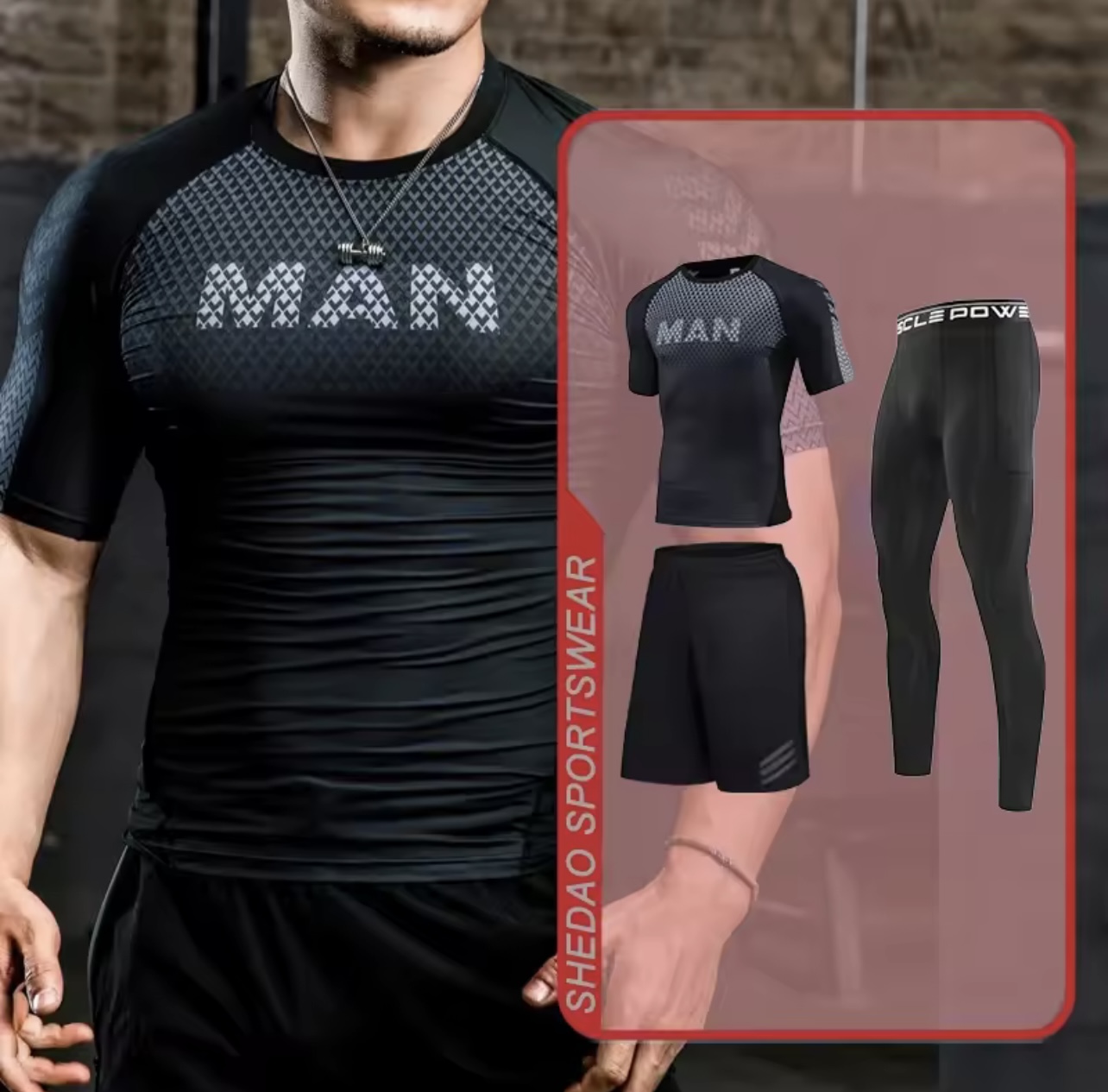 ✅ensemble de sport 3 pièces ✅ - Image 1