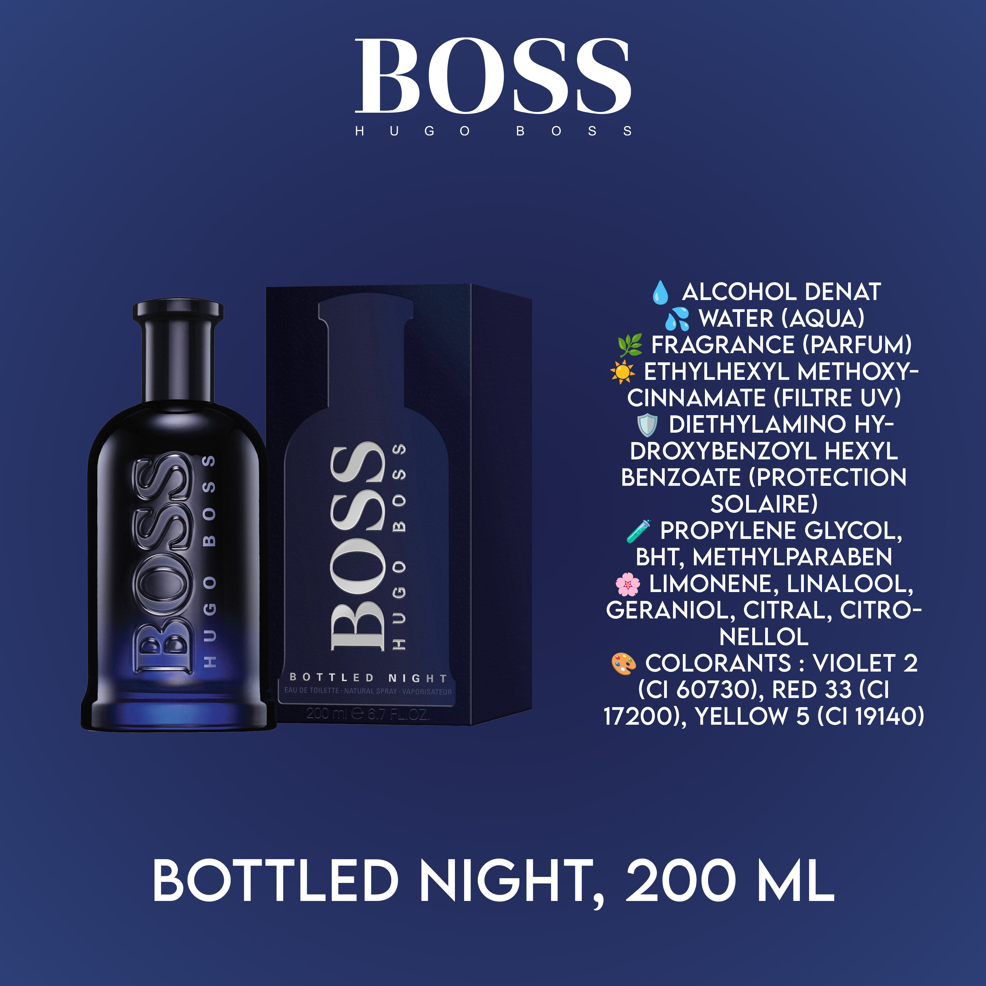 BOSS BOTTLED NIGHT EDT 200ML - Image 2