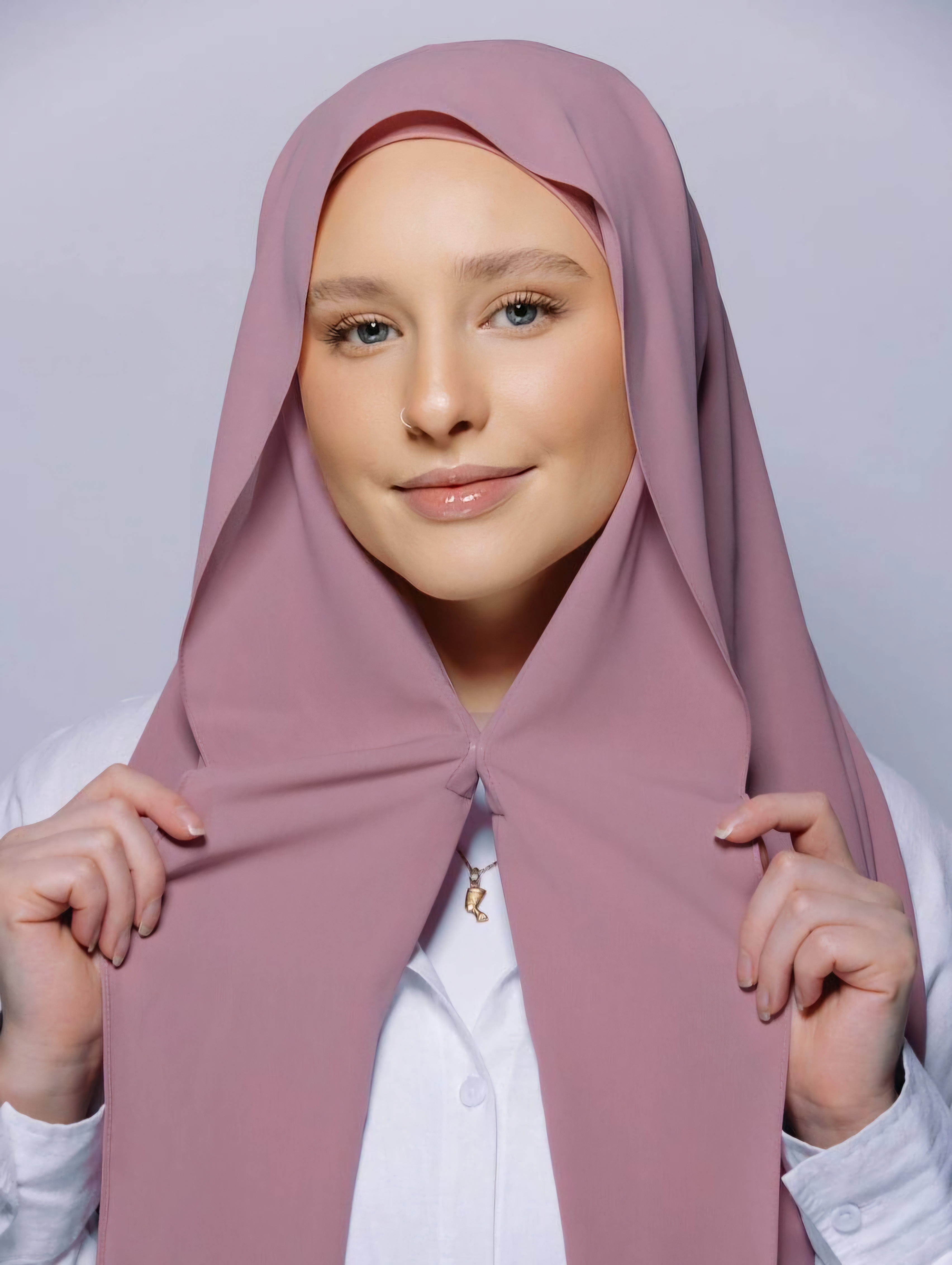 Khimar voile élégance 3 pièce  - Image 1