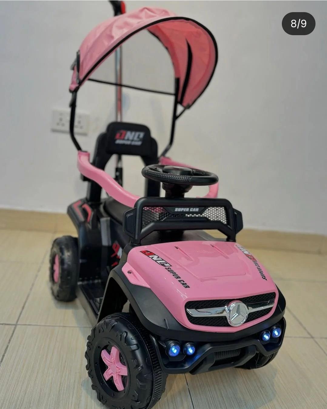 🚗 عربة أطفال كهربائية 3 في 1 Mercedes – أناقة وتحكم ذكي - Image 4