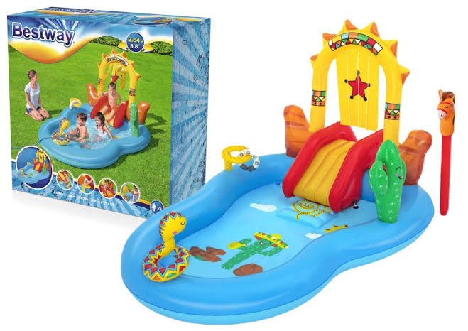 piscine gonflable bestway 53118 sous forme espace de jeu pour les enfants - Image 4
