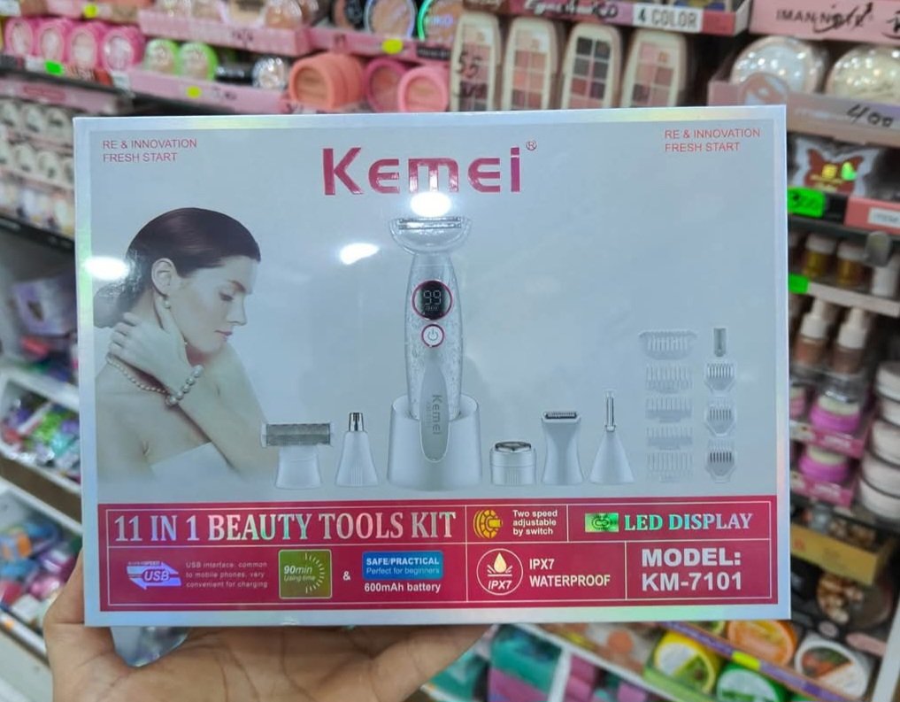Kemei KM-7101 - 11 in 1 Beauty Tools Kit - Image 3