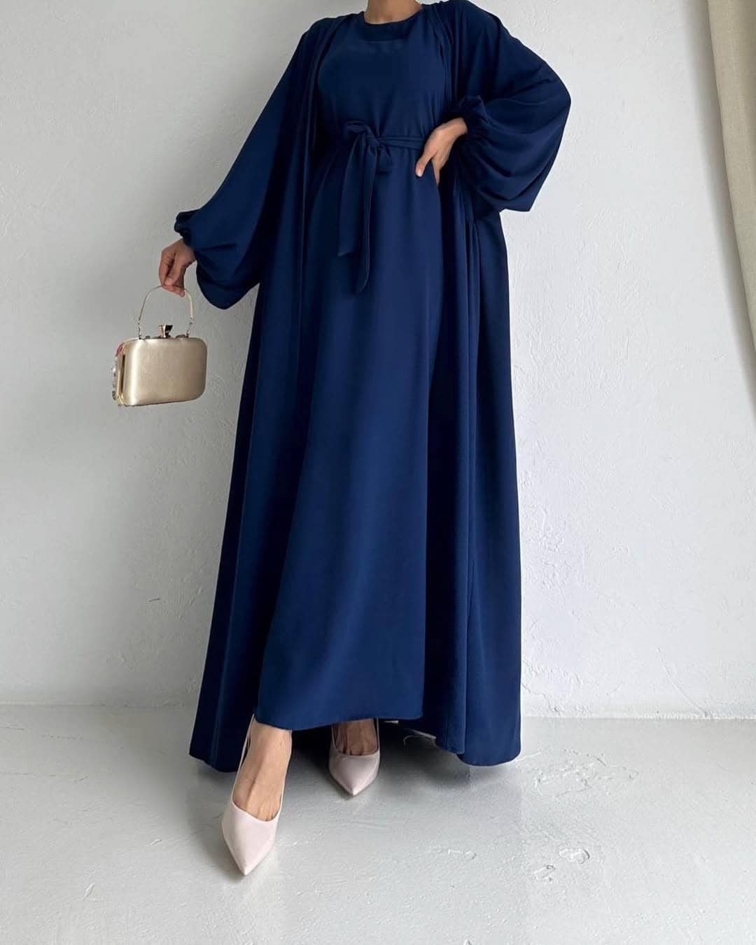 عباية تركية 2 في 1  أناقة تركية بلمسة جزائرية! 🇹🇷👗🔥 - Image 2