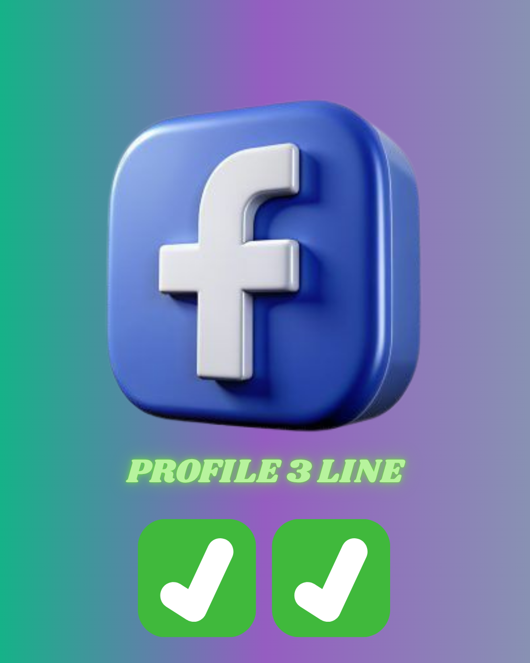 FACEBOOK PROFILE 3 LINE