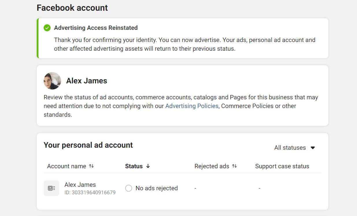 PROFILE 2 LINE + 9AD ACCOUNT