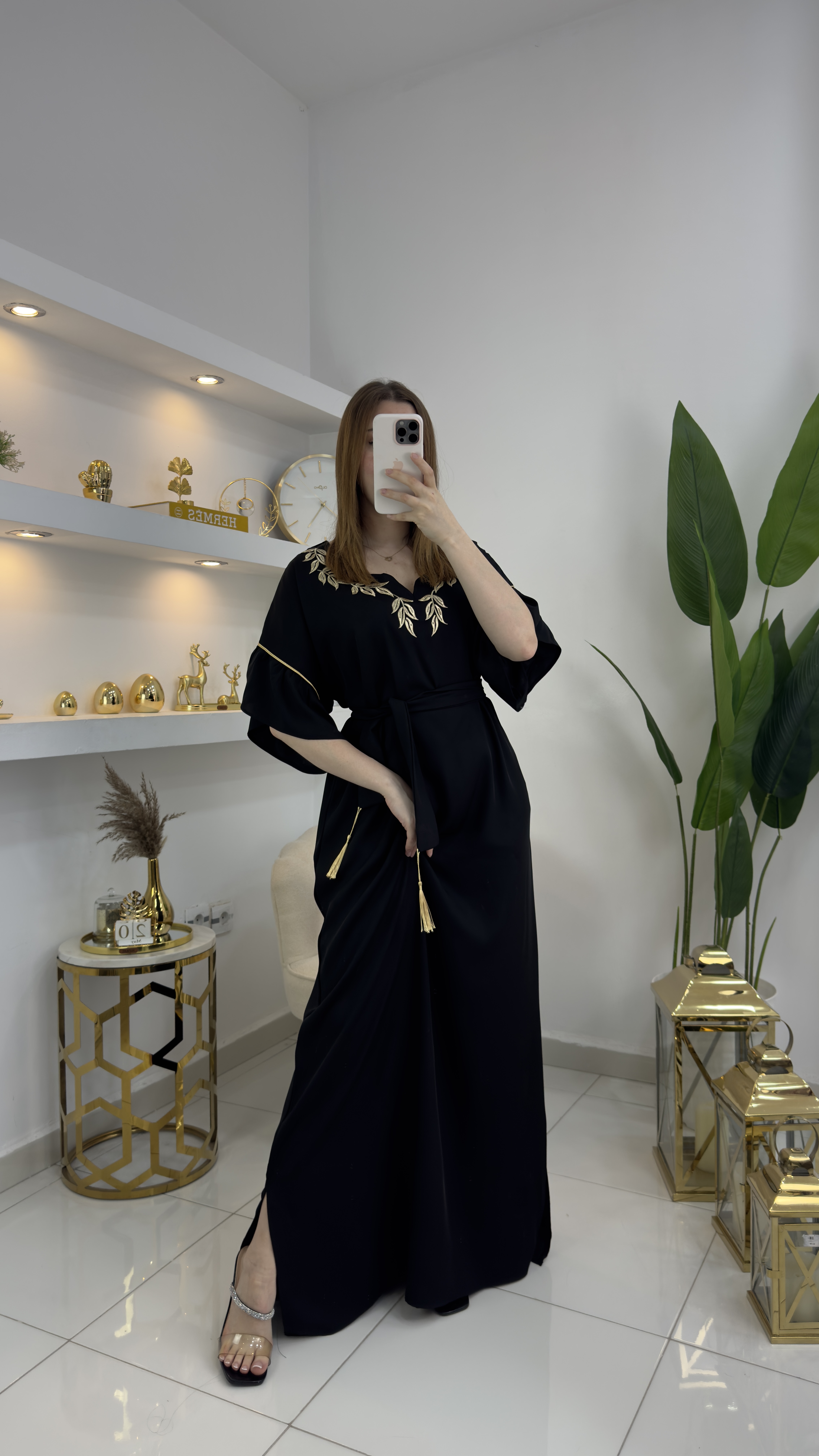 robe broderie noir  - Image 2