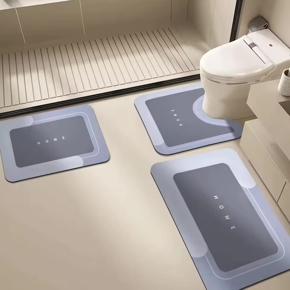 Tapis anti dérapant salle de bain 3pieces - Image 2