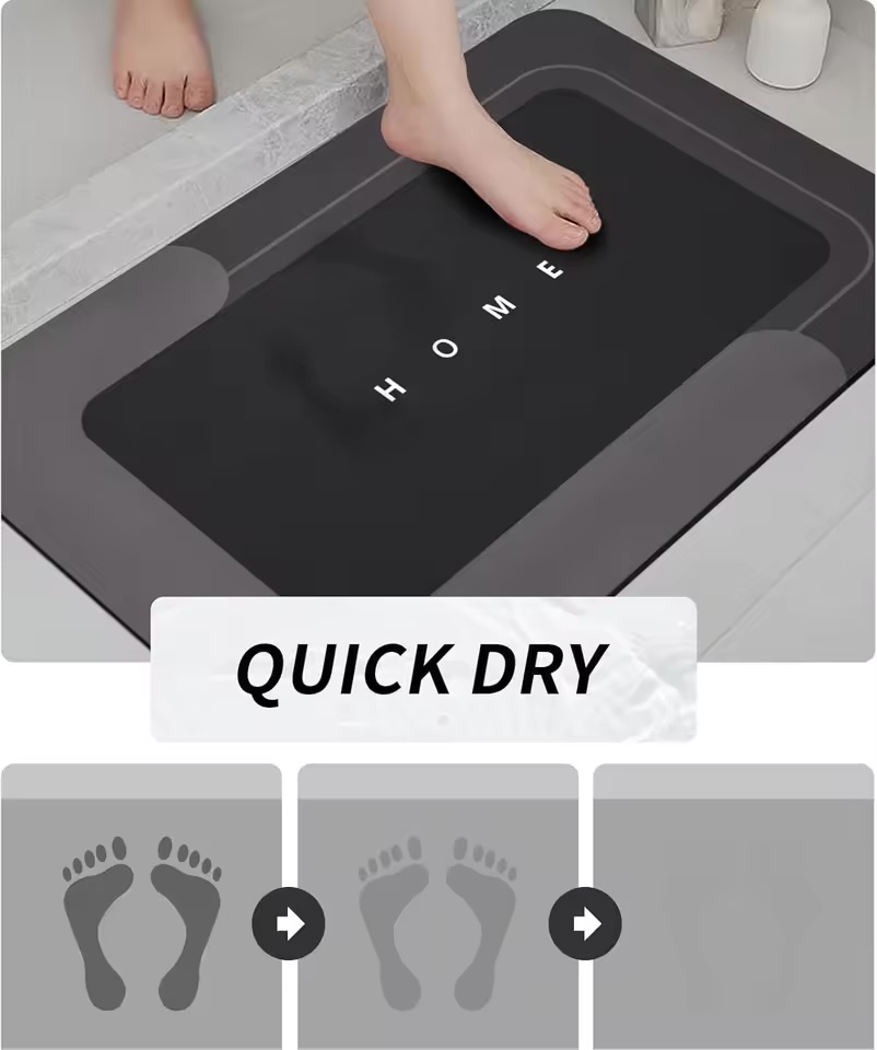 Tapis anti dérapant salle de bain 3pieces - Image 7