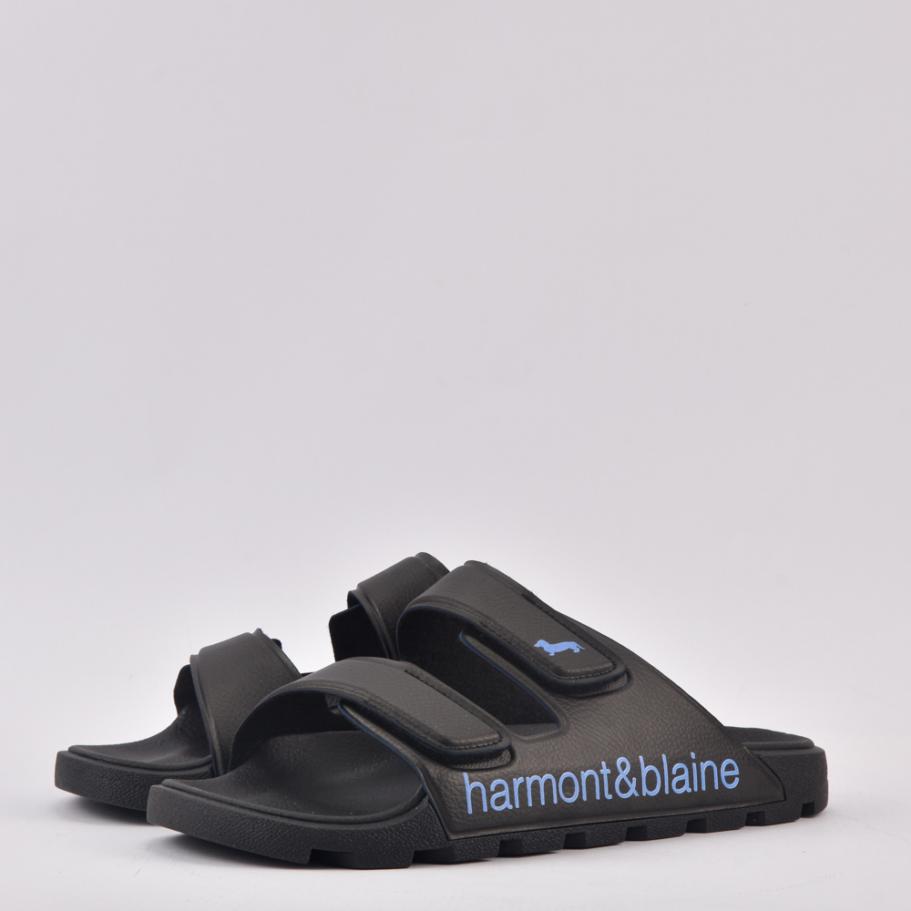 HARMONT AND BLAINE CIABATTA UOMO BLUBBER - LOGO NERO - AZZURRO - Image 2