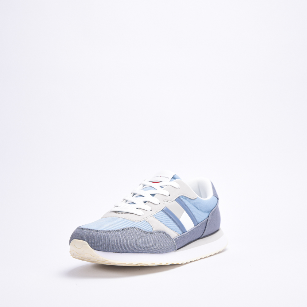  TOMMY FLAG LOW CUT LACE-UP SNEAKER DENIM/GREY - Image 4