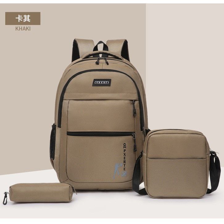 طقم حقائب رجالية 3 قطع أنيق | Ensemble Scolaire Élégant 3 Pièces - Image 2