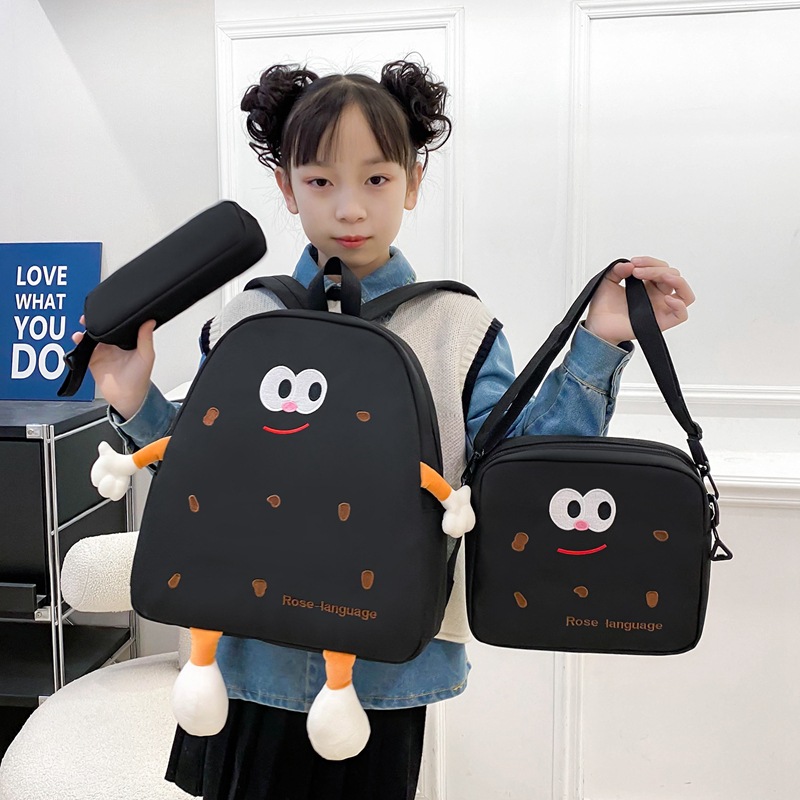 Ensemble de sacs d’école Kawai pour adolescents 3Pcs Language – محفظة 3 قطع كاواي  - Image 1