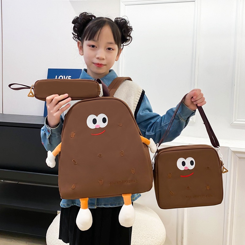 Ensemble de sacs d’école Kawai pour adolescents 3Pcs Language – محفظة 3 قطع كاواي  - Image 2