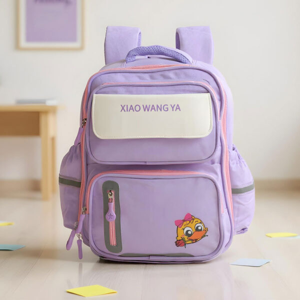 Sac à Dos Scolaire Orthopédique pour Enfants Xiao Wang Ya Bleu et rouge – محفظة مدرسية للأطفال - Image 3