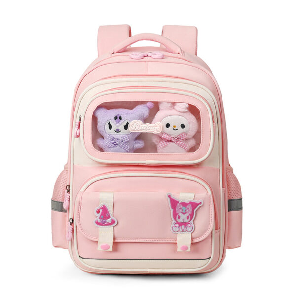 Sac à Dos Enfant Ludique avec Plusieurs Compartiment et un Peluche LM-5122 Bleu Nuit – حقيبة ظهر للأطفال - Image 2
