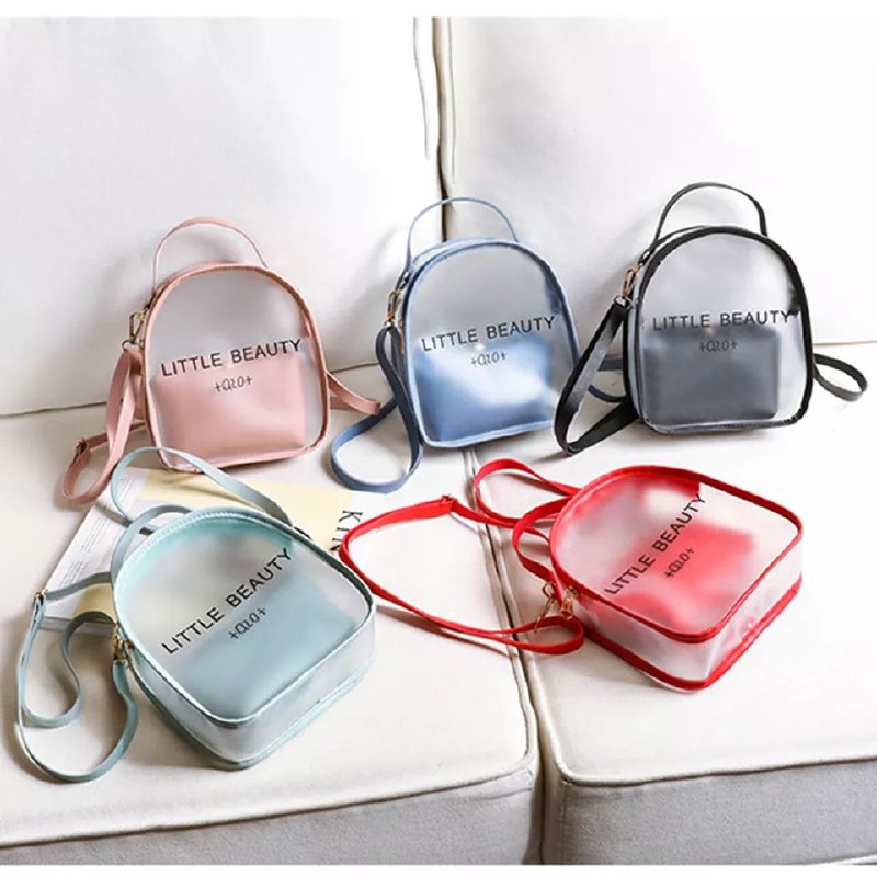 Sac à dos transparent Top avec pochette intérieure 2en1 tendence 2023 - Image 4