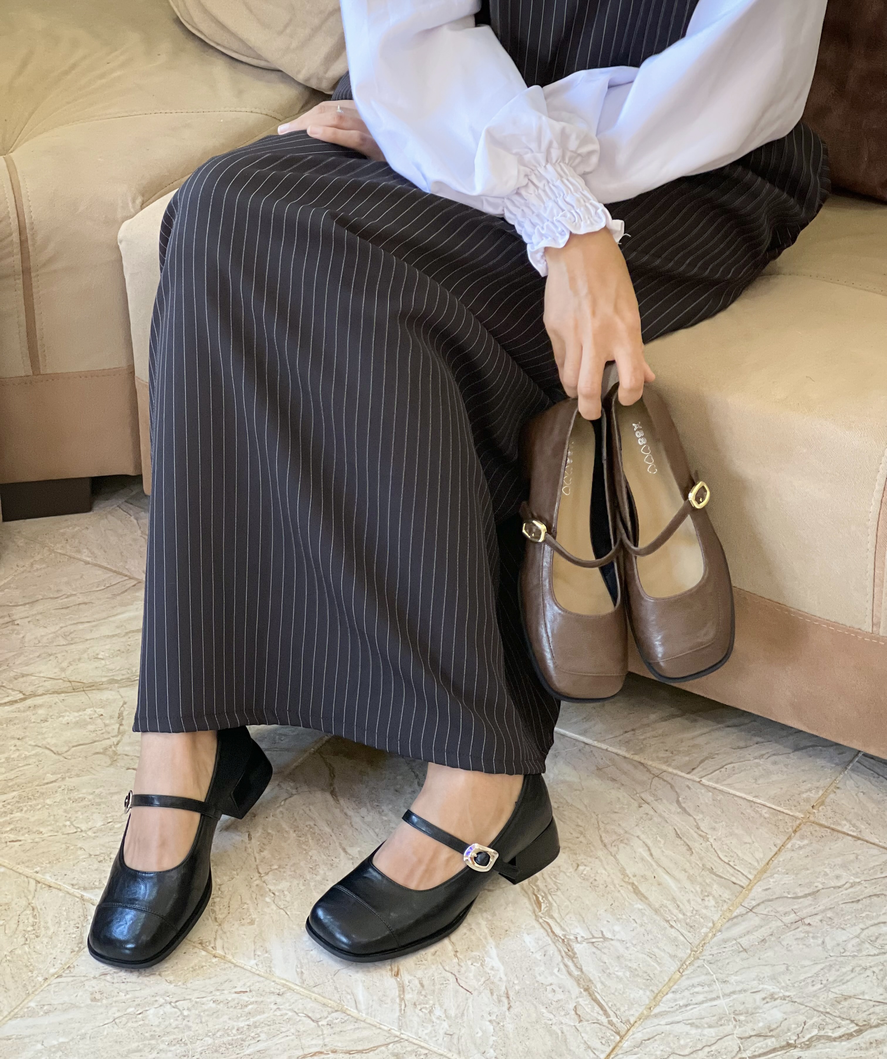 Mary jane demi talon carré - Image 1