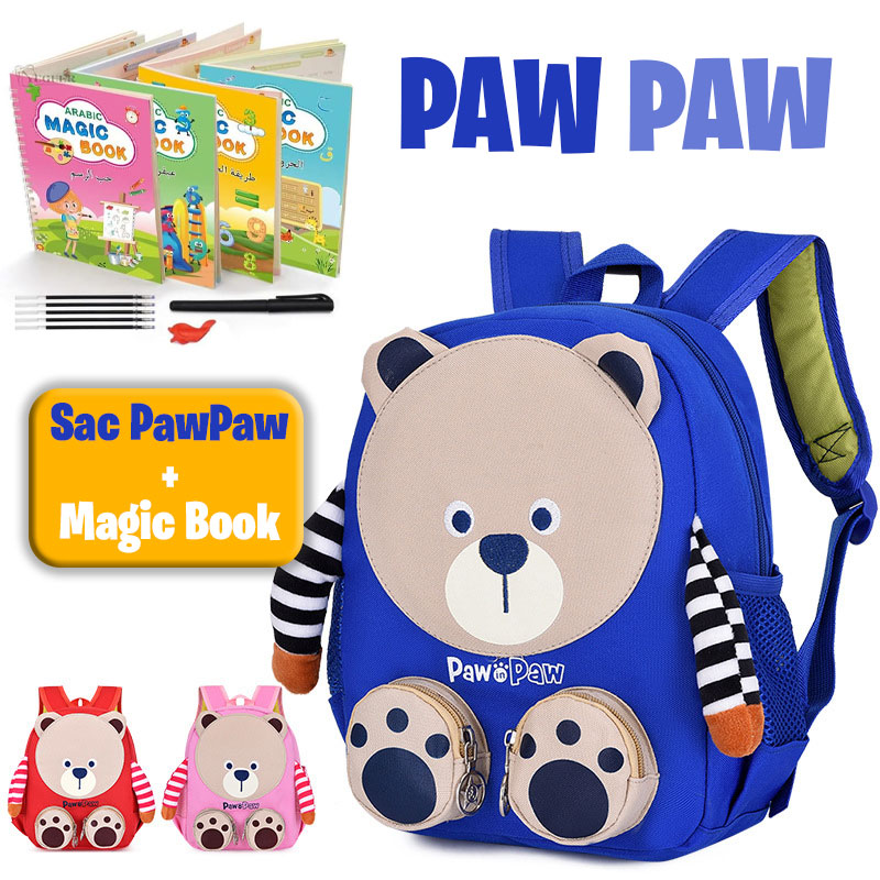 PACK Sac à dos Mignon PAW PAW + MAGIC BOOK طقم 4 كتب لتعليم الأطفال - Image 6