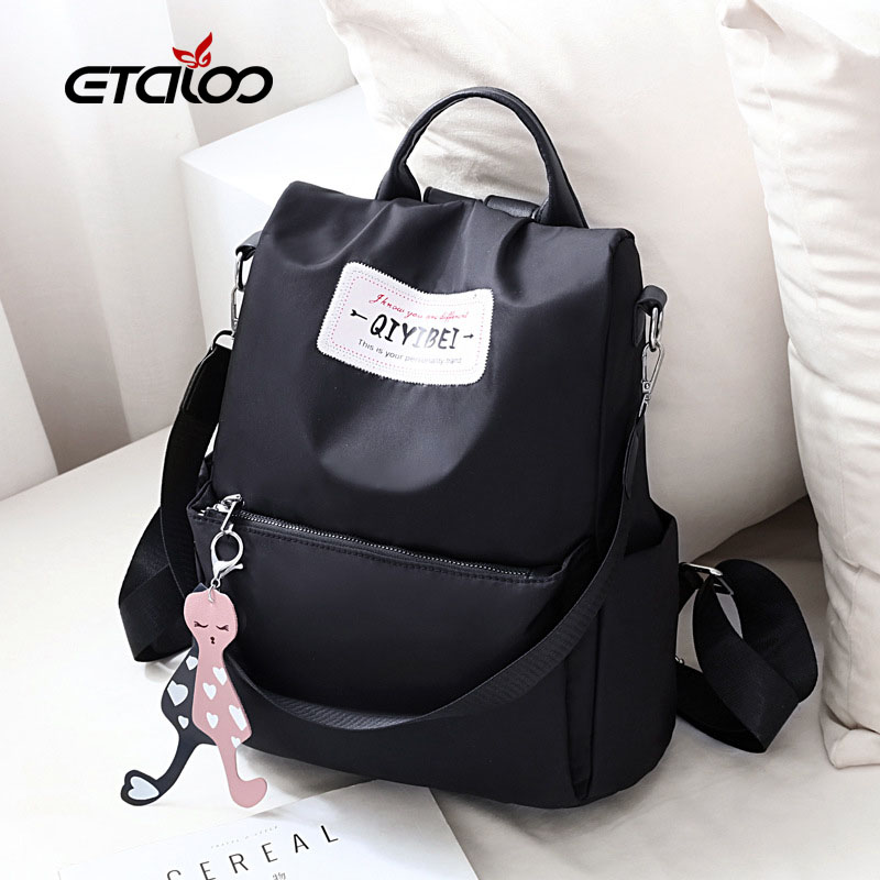 Sac à dos oxford Antivol étanche Pour Femme – Noir - Image 3