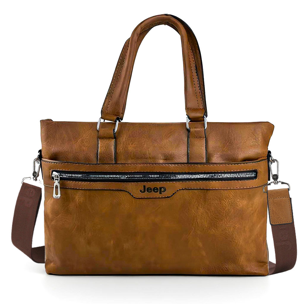 Cartable Homme en Simili Cuir Design Élégant Jeep 180551-12 – حقيبة جلدية - Image 2