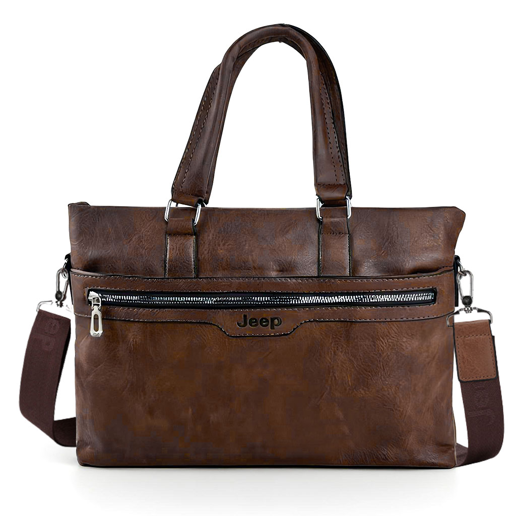 Cartable Homme en Simili Cuir Design Élégant Jeep 180551-12 – حقيبة جلدية - Image 3