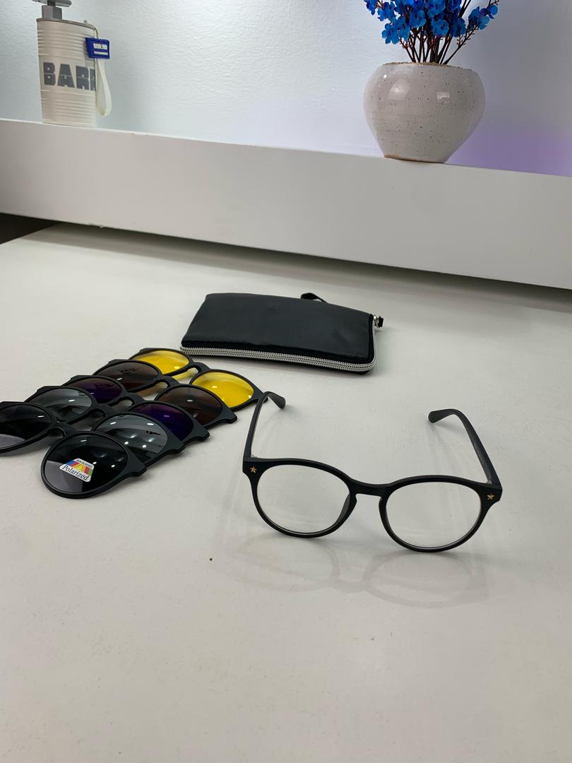 Lunette 6 En 1 2231A Optique / Soleil / Nuit - نظارات شمسية مغناطيسية - Image 2