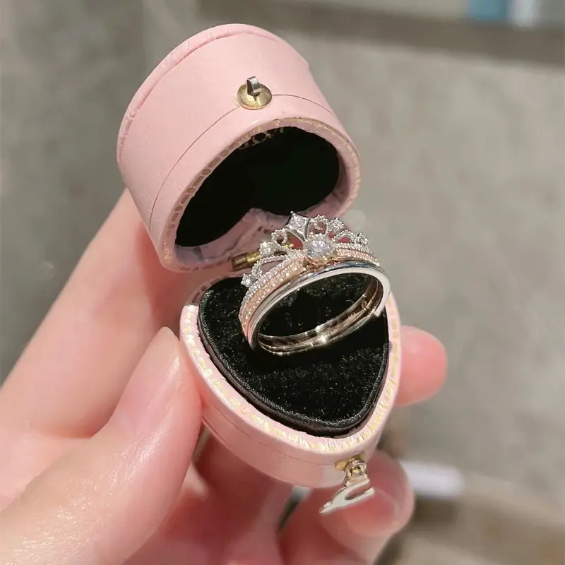 خاتم تاج الأميرة بطبقتين Bague Couronne Princesse - Image 1