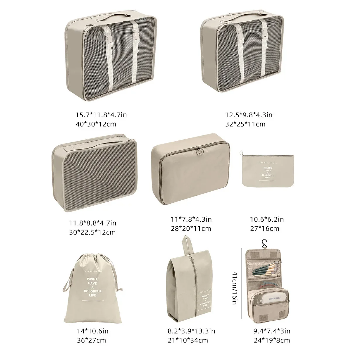 Sac rangement de valise 8 pièces  - Image 10