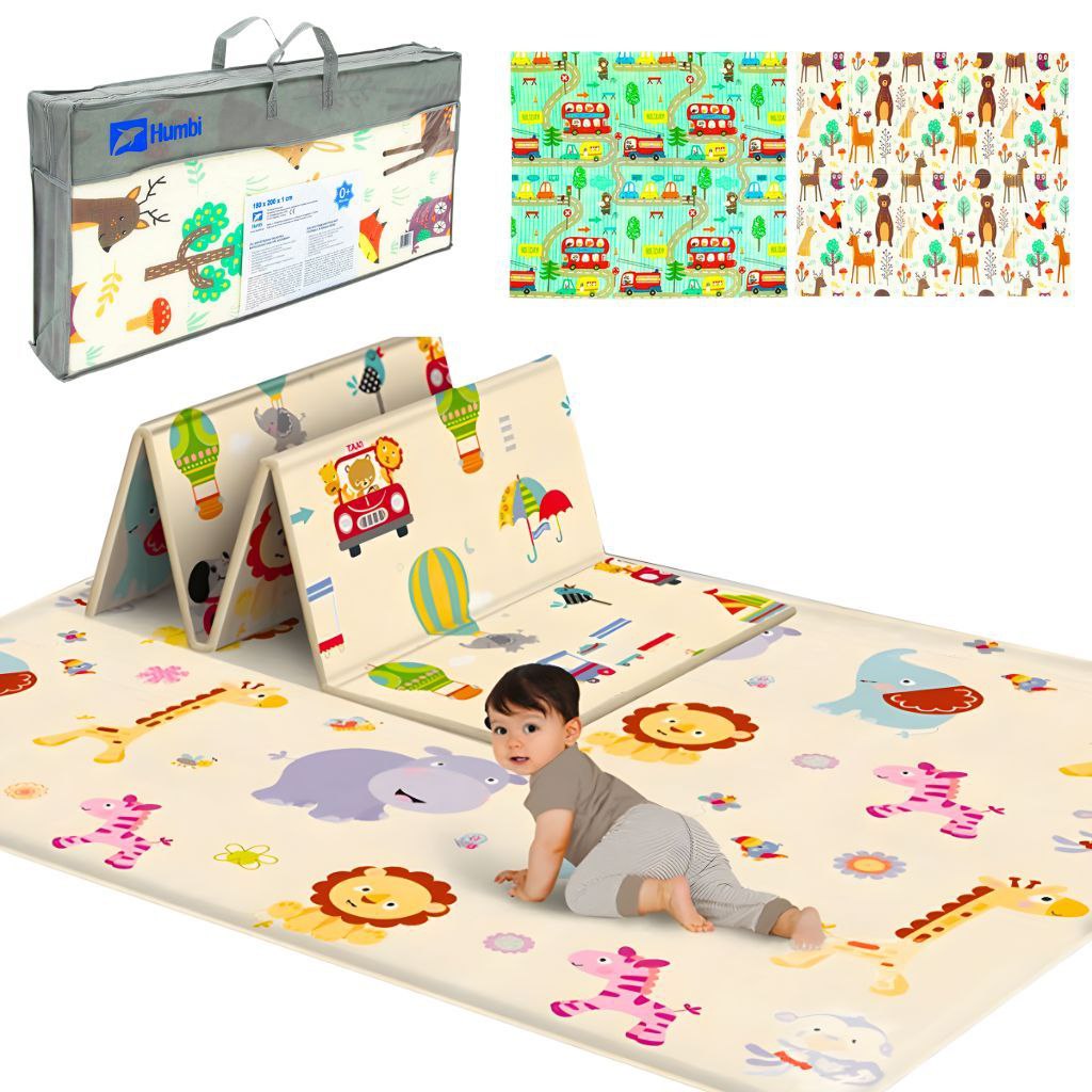Tapis de jou pour bébé pliable mousse XPE double face imparmeable - Image 5