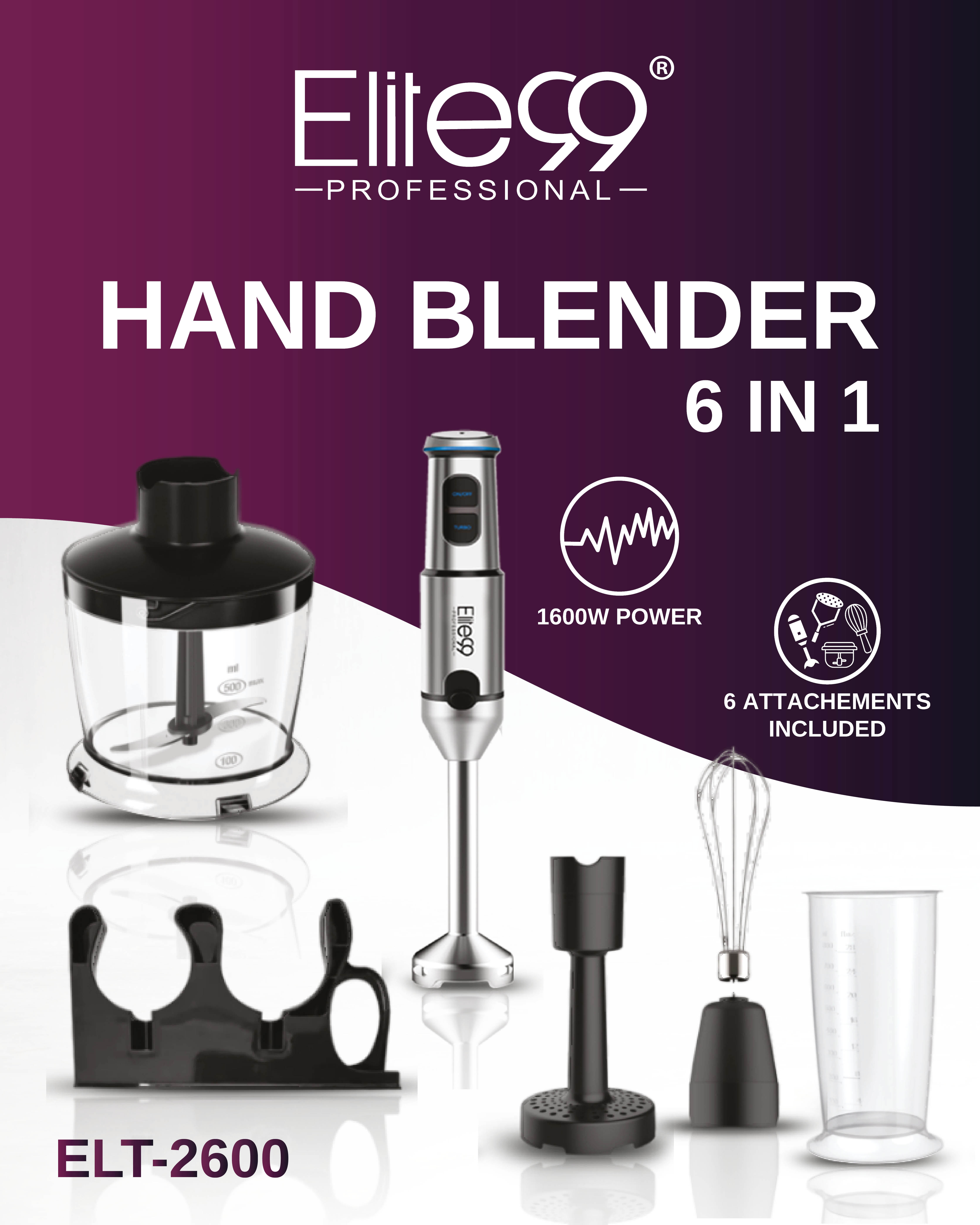 Hand blender 6 in 1 - Image 2