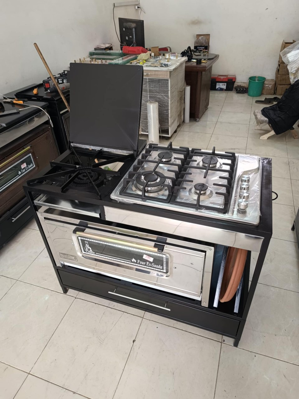 5en1 115cm avec four es-saada  inox  - Image 2