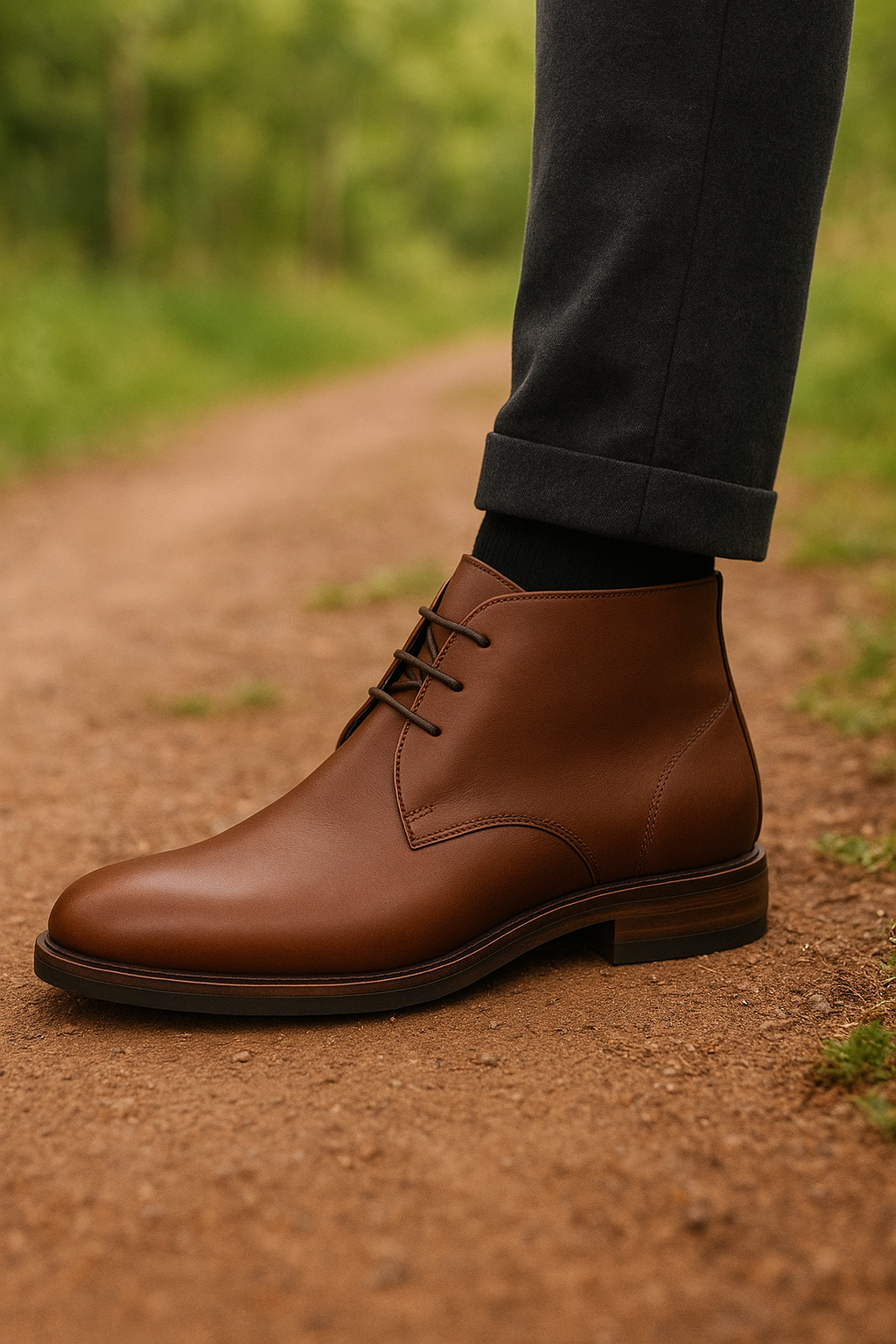 Demi boot جلد طبيعي 100٪ - Image 1