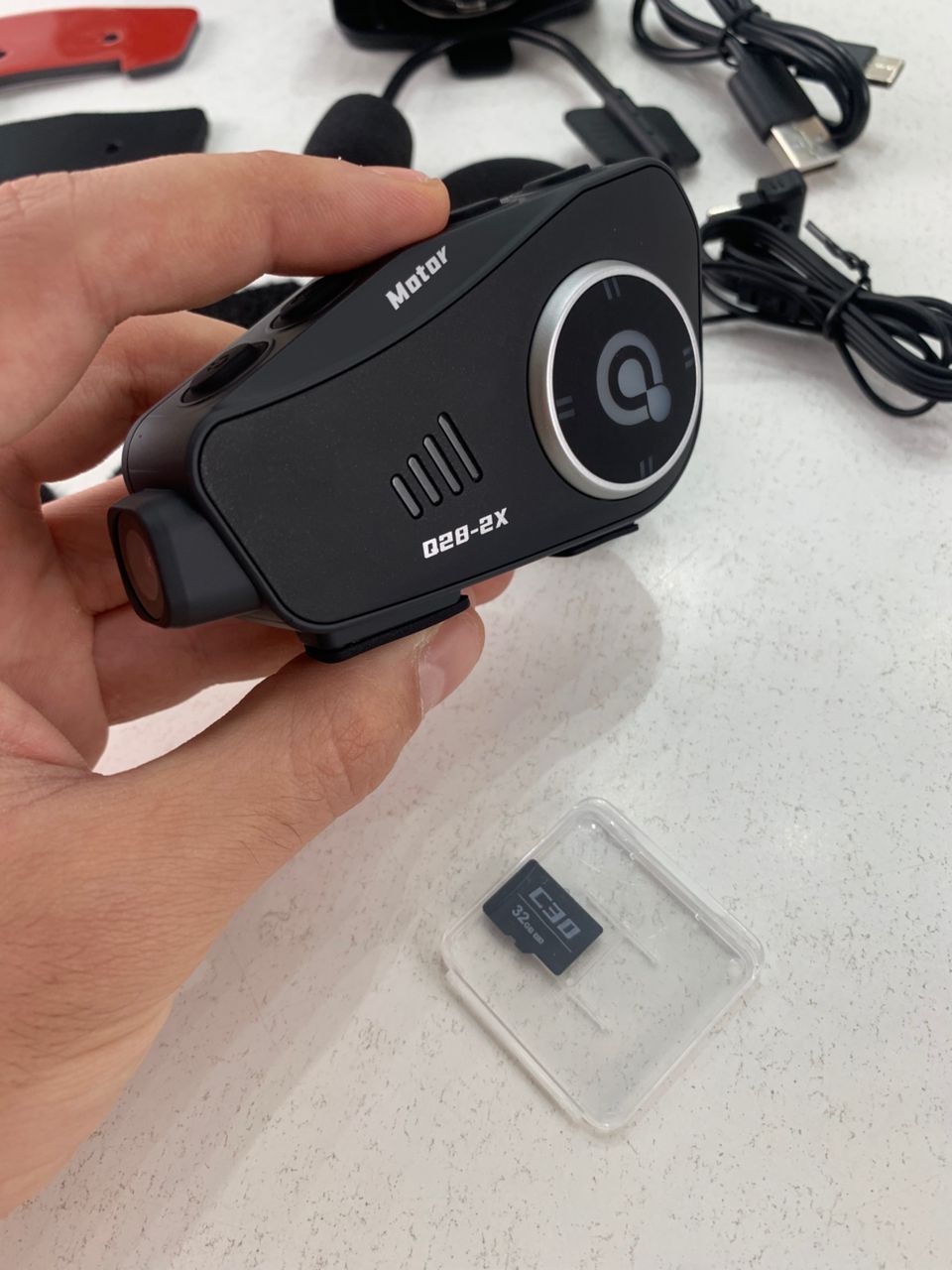 Oreillette Bluetooth pour Casque Moto avec Camera Full HD App Control  - Image 2